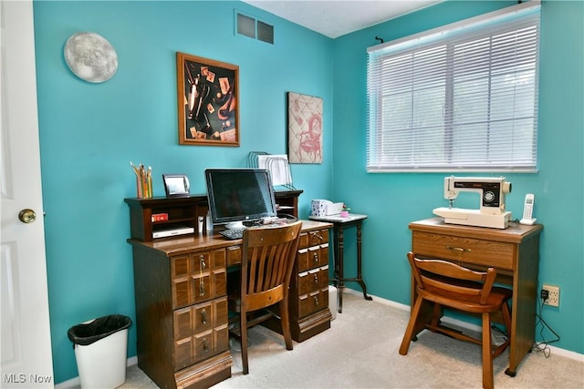 252 Greenbriar Dr, Cortland, OH 44410 - office area featuring carpet flooring and baseboards