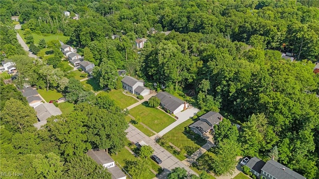 300 Chatham Dr, Aurora, OH 44202 - aerial view of residential area with a heavily wooded area