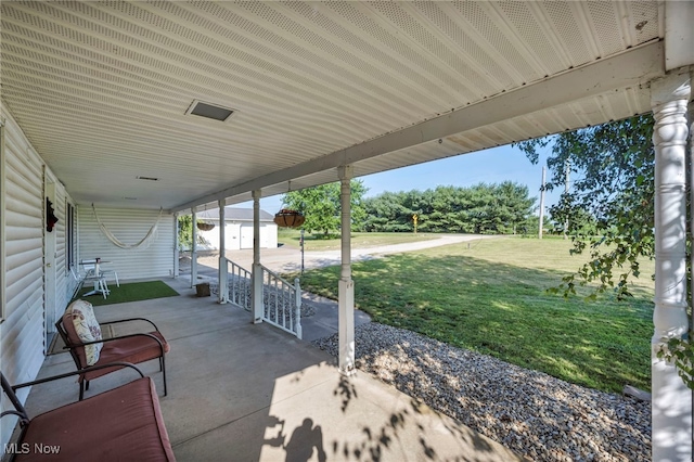 9827 Akron Rd, Rittman, OH 44270 - view of patio with an outdoor structure