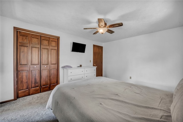 9827 Akron Rd, Rittman, OH 44270 - carpeted bedroom featuring ceiling fan