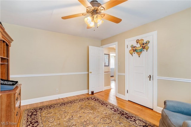 6100 Glenwood Ave, Boardman, OH 44512 - office with light wood-type flooring and ceiling fan