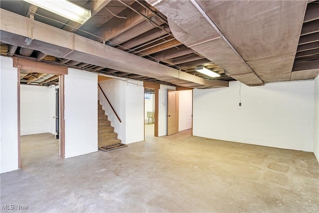 6100 Glenwood Ave, Boardman, OH 44512 - below grade area featuring stairway