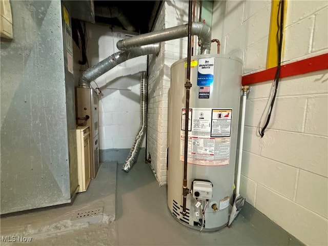 3109 Latimer Ave, Ashtabula, OH 44004 - utility room with gas water heater