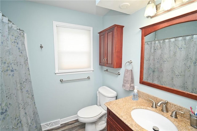 48 Mary Ann Ln, Youngstown, OH 44511 - full bathroom featuring vanity, wood finished floors, and curtained shower