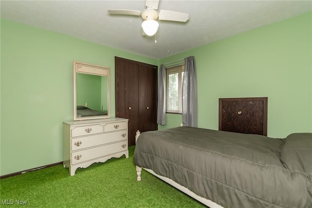 751 Bacon Rd, Oh, OH 44077 - bedroom featuring carpet flooring and ceiling fan