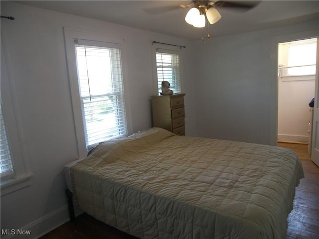 24 E 220th St E, Euclid, OH 44123 - bedroom featuring wood finished floors and ceiling fan