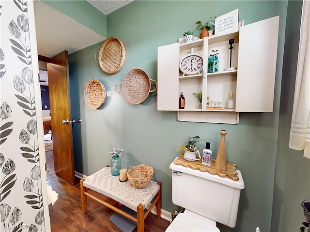 14003 Highview Dr, Dalton, OH 44618 - bathroom featuring wood finished floors and toilet