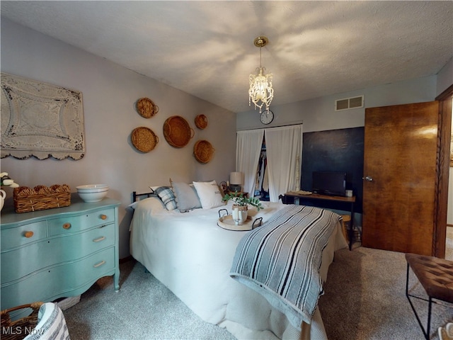 14003 Highview Dr, Dalton, OH 44618 - bedroom featuring carpet, a chandelier, and a closet