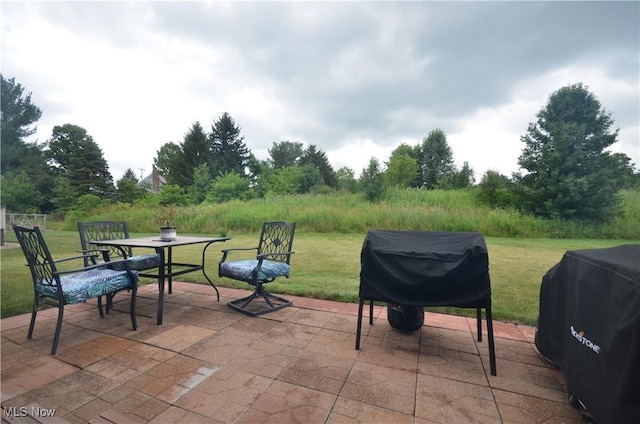 4909 Garnet Cir, Stow, OH 44224 - view of patio / terrace featuring area for grilling and outdoor dining space