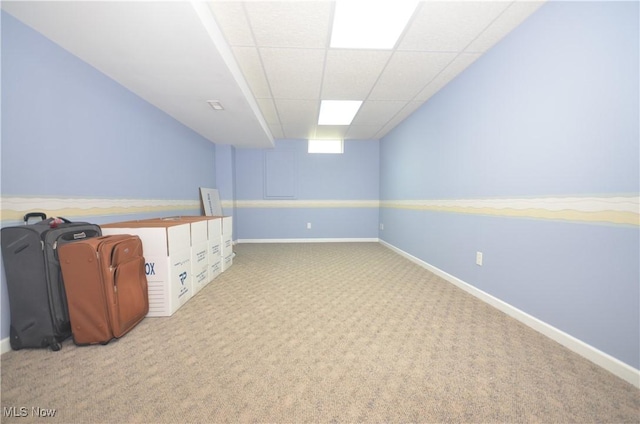 4909 Garnet Cir, Stow, OH 44224 - finished below grade area featuring carpet flooring and baseboards