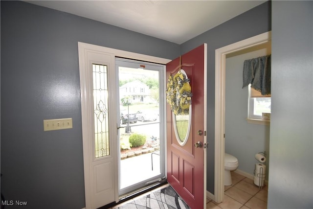 307 Crimson Cir, Campbell, OH 44405 - foyer featuring light tile patterned flooring