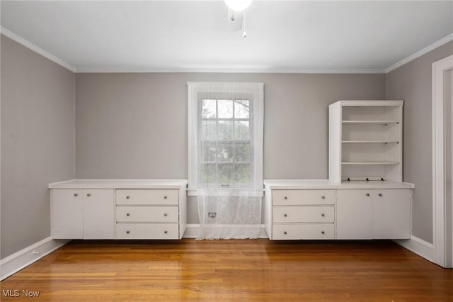 16205 Fernway Rd, Shaker Heights, OH 44120 - unfurnished bedroom with ornamental molding and wood finished floors