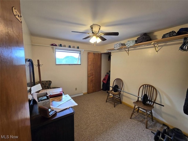 4544 Springvale Ave SW, Canton, OH 44706 - unfurnished office featuring carpet and a ceiling fan