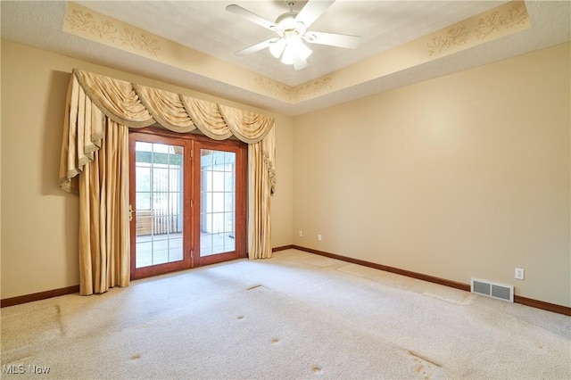 1977 Fox Trace Trl, Cuyahoga Falls, OH 44223 - carpeted empty room with baseboards and a ceiling fan