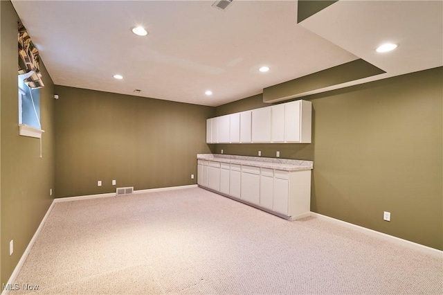 1977 Fox Trace Trl, Cuyahoga Falls, OH 44223 - below grade area featuring light colored carpet and recessed lighting