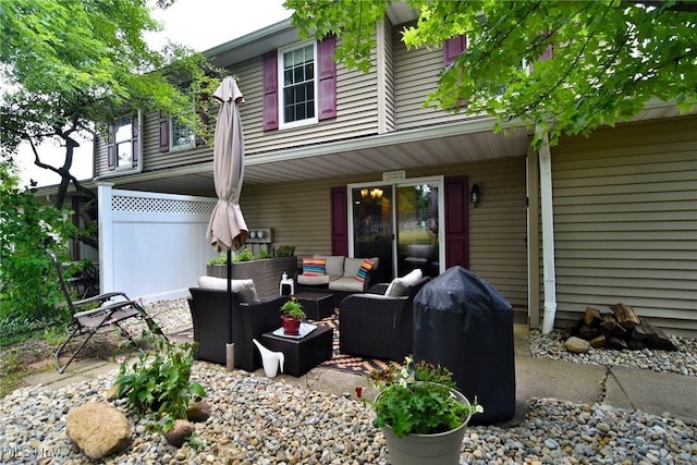 4914 Independence Cir Unit D, Stow, OH 44224 - view of patio / terrace featuring an outdoor hangout area and area for grilling