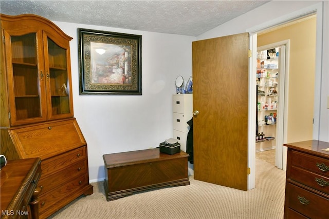 2555 Walnut St, Girard, OH 44420 - office area with a textured ceiling and light colored carpet