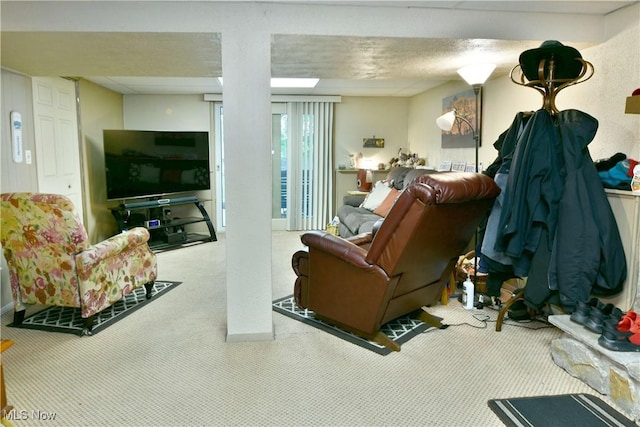 2555 Walnut St, Girard, OH 44420 - living area featuring carpet flooring