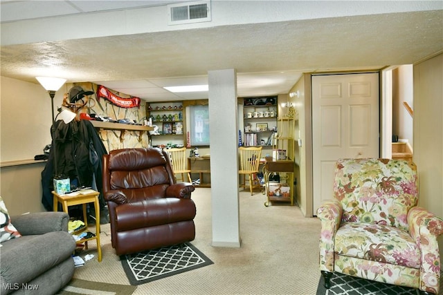 2555 Walnut St, Girard, OH 44420 - carpeted living room featuring a dry bar