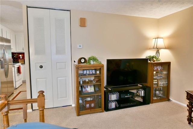 2555 Walnut St, Girard, OH 44420 - living area with light carpet