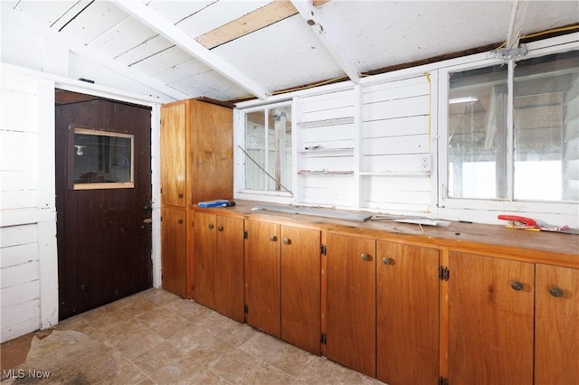 625 W Church St, Orrville, OH 44667 - kitchen with brown cabinets