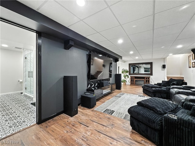 12147 Gladstone Rd SW, North Jackson, OH 44451 - living room featuring wood finished floors and recessed lighting