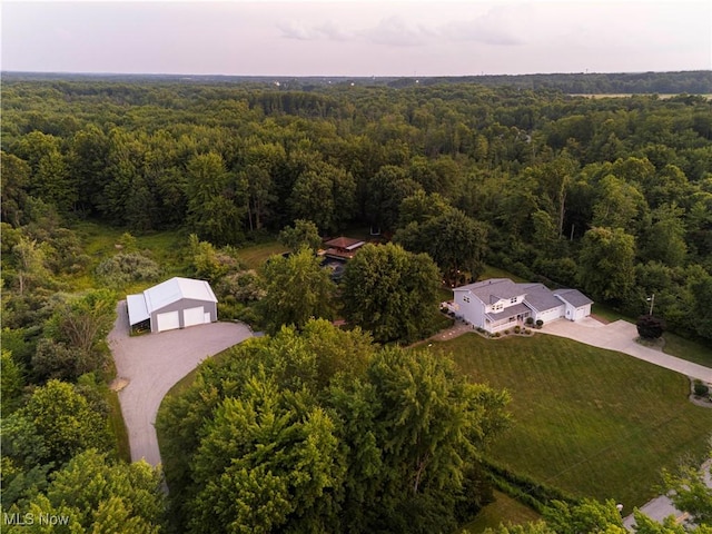 12147 Gladstone Rd SW, North Jackson, OH 44451 - aerial view of property and surrounding area with a forest