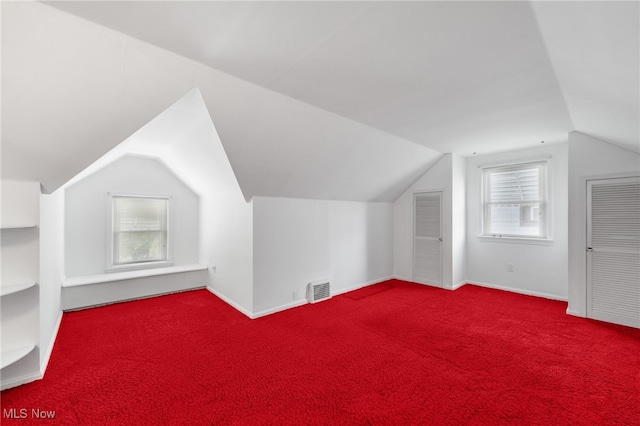 15617 Rockside Rd, Maple Heights, OH 44137 - additional living space with vaulted ceiling and carpet