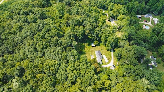 2361 Carpenter Run Rd, Waverly, WV 26184 - aerial view of property's location featuring a heavily wooded area