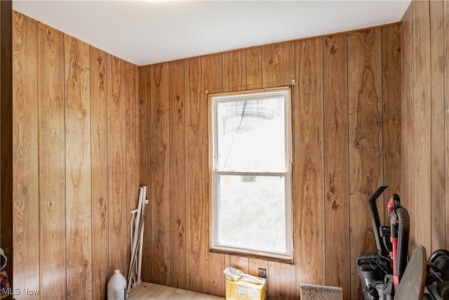 2361 Carpenter Run Rd, Waverly, WV 26184 - spare room featuring healthy amount of natural light and wooden walls