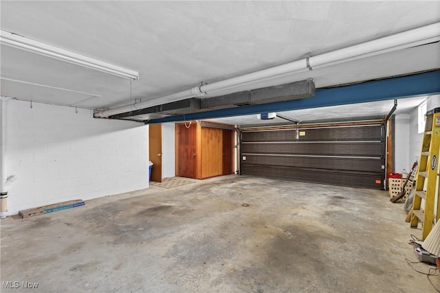 4134 Brightway St, Weirton, WV 26062 - garage featuring concrete block wall