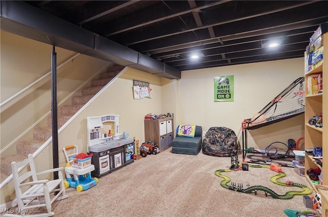 1300 Andrew Ave, Salem, OH 44460 - recreation room featuring carpet floors