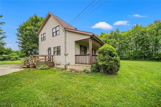 5050 Middle Rd, Conneaut, OH 44030 - view of home's exterior featuring a yard