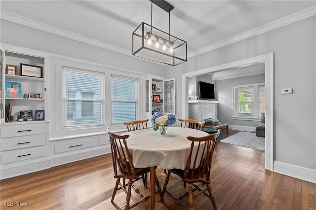 14317-14319 Bayes Ave, Lakewood, OH 44107 - dining room with crown molding and dark wood-style floors