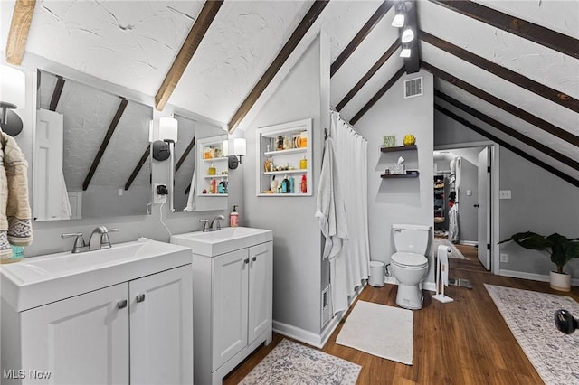 14317-14319 Bayes Ave, Lakewood, OH 44107 - full bath with two vanities and wood finished floors