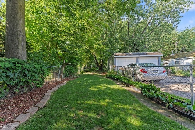 14317-14319 Bayes Ave, Lakewood, OH 44107 - view of yard with a garage and an outdoor structure
