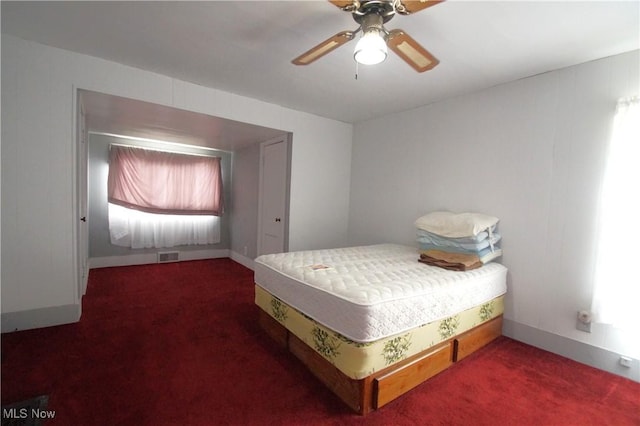 45 Mechanic St, Berlin Heights, OH 44814 - bedroom with carpet and a ceiling fan