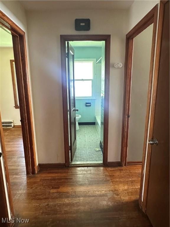 5252 W 45th St, Parma, OH 44134 - hallway with wood finished floors