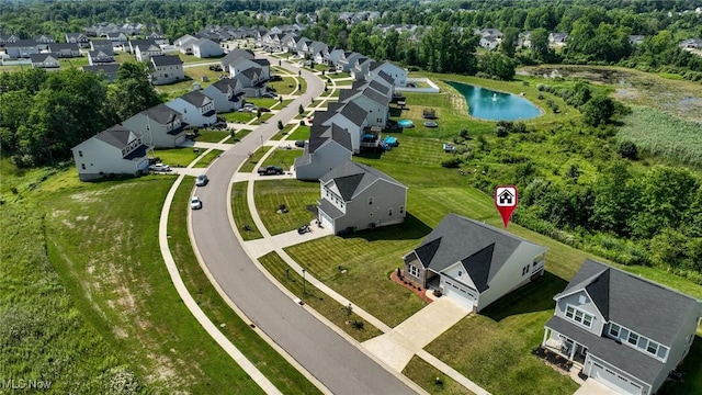 1637 Duncan Way, Streetsboro, OH 44241 - aerial perspective of suburban area with a nearby body of water