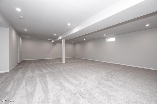 1637 Duncan Way, Streetsboro, OH 44241 - below grade area featuring carpet flooring and recessed lighting