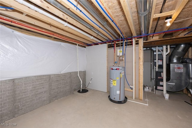 1637 Duncan Way, Streetsboro, OH 44241 - unfinished below grade area with electric water heater and heating unit