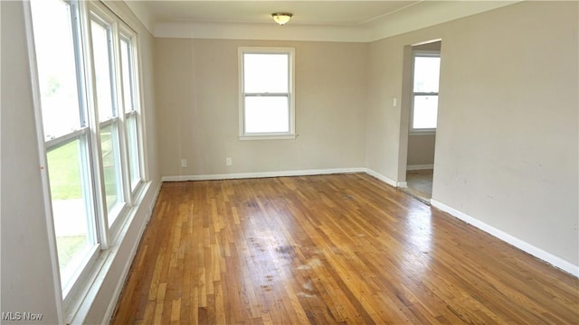 20737 Bowling Green Rd, Maple Heights, OH 44137 - empty room with hardwood / wood-style floors