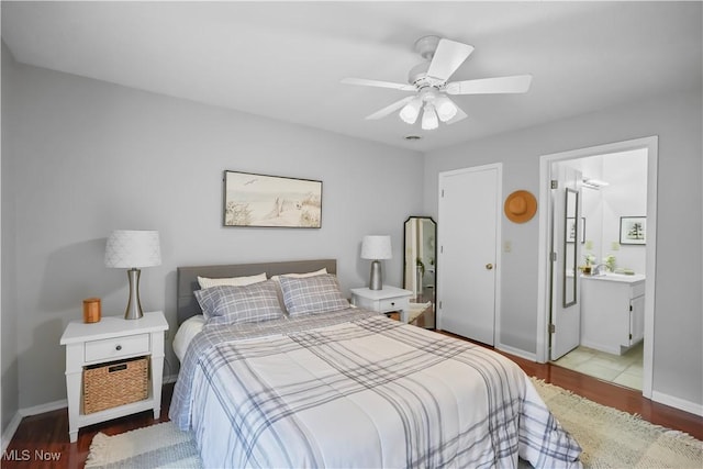 6 Wedgewood Dr, Willard, OH 44890 - bedroom featuring wood finished floors and a ceiling fan