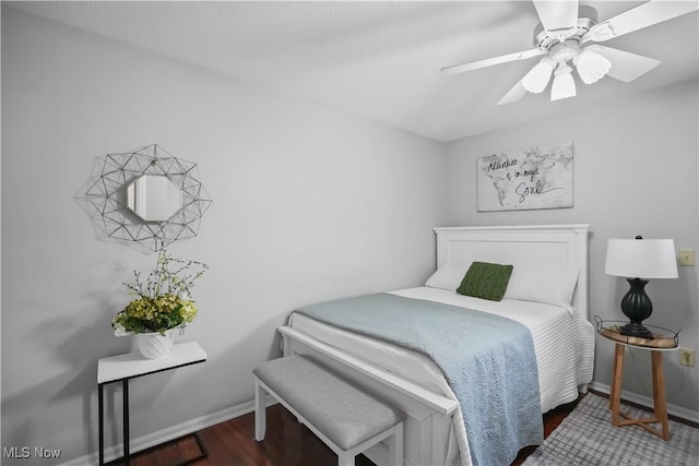 6 Wedgewood Dr, Willard, OH 44890 - bedroom with wood finished floors and ceiling fan