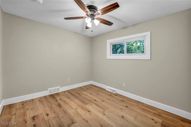 4499 Camellia Ln, North Olmsted, OH 44070 - unfurnished room featuring ceiling fan and hardwood / wood-style floors