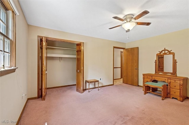 33362 State Route 833, Pomeroy, OH 45769 - bedroom with light carpet, multiple windows, and a closet