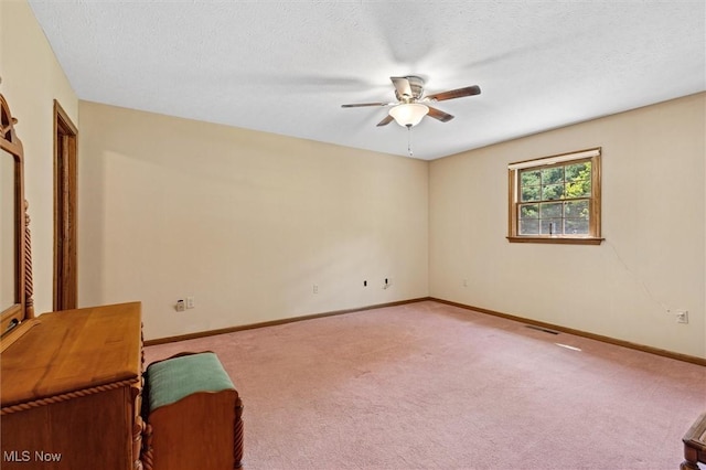 33362 State Route 833, Pomeroy, OH 45769 - unfurnished room featuring ceiling fan, carpet floors, and a textured ceiling