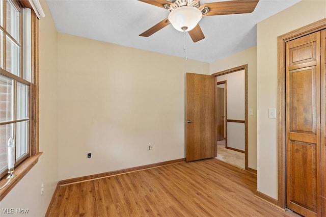 33362 State Route 833, Pomeroy, OH 45769 - unfurnished bedroom with light wood-style flooring and baseboards