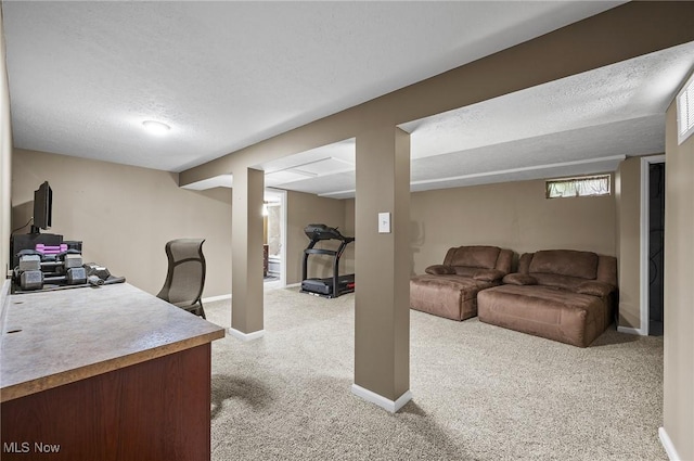 1036 Larkens Way, Medina, OH 44256 - office featuring light carpet and a textured ceiling