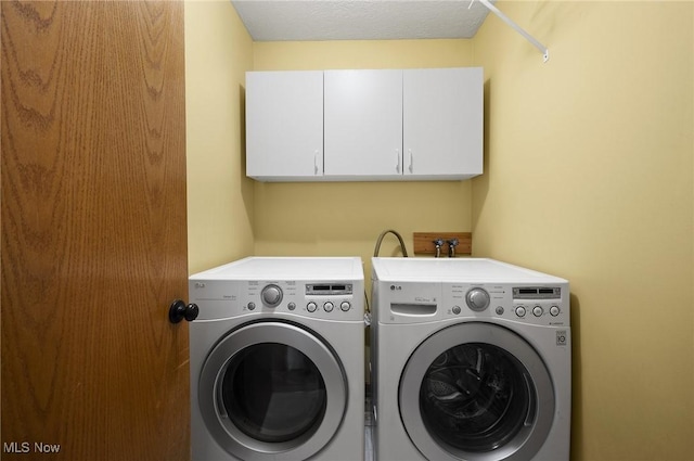 1036 Larkens Way, Medina, OH 44256 - laundry room with cabinet space and washing machine and dryer